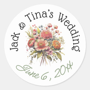 Personalized wedding stickers
