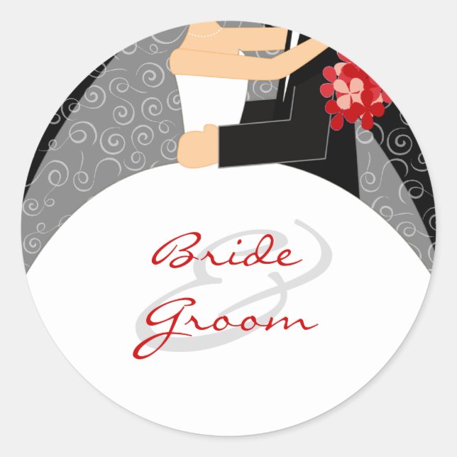 Personalized Wedding Stickers (Front)