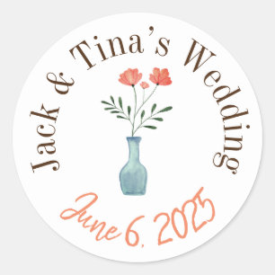 Personalized wedding stickers