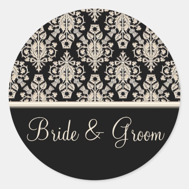 Personalized Wedding Stickers (Front)