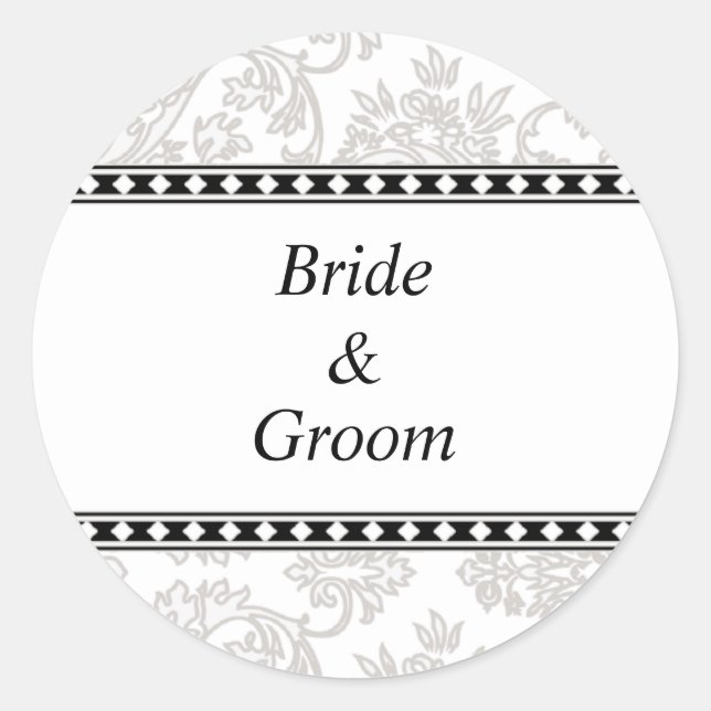 Personalized Wedding Stickers (Front)