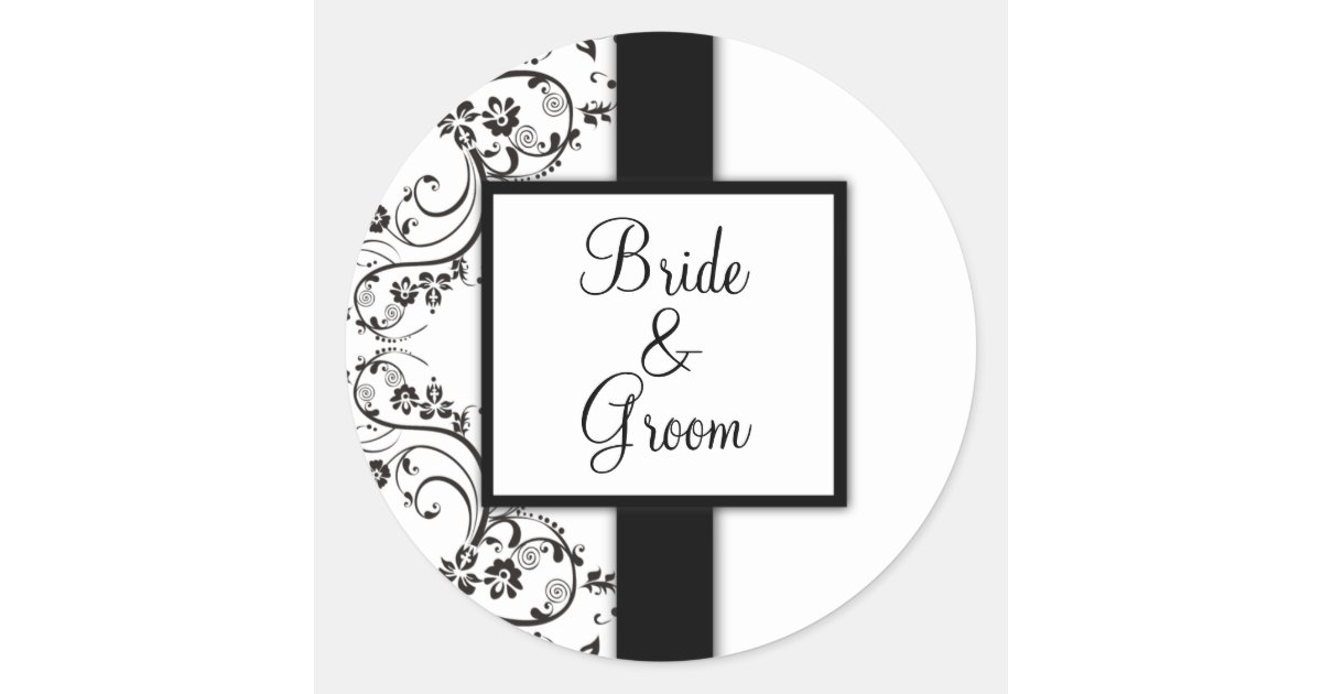 personalized wedding stickers zazzlecom