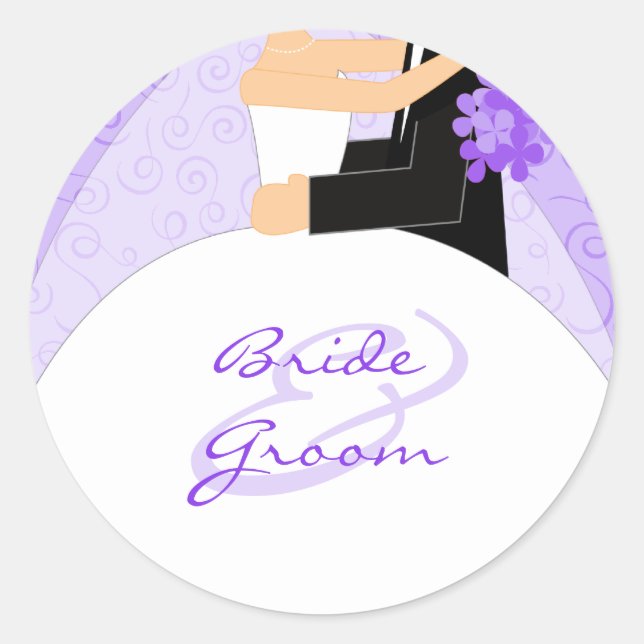 Personalized Wedding Stickers (Front)