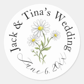 Personalized wedding stickers
