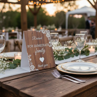 Personalized Wedding Tabletop Signs – Custom Décor