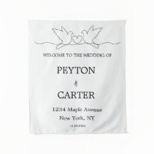 Personalized Wedding Tapestry