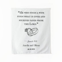 Personalized Wedding Tapestry