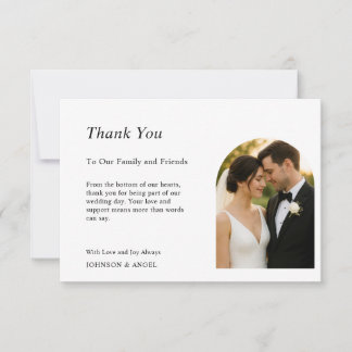 Personalized Wedding Thank you Card