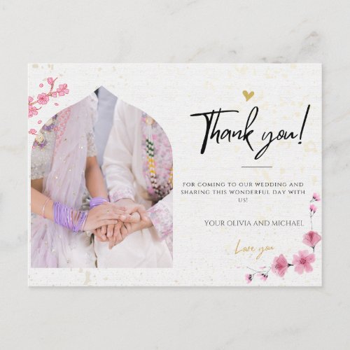 Personalized Wedding Thank You Card