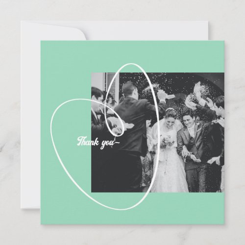 Personalized Wedding Thank you card