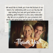 Personalized Wedding Thank You Cards