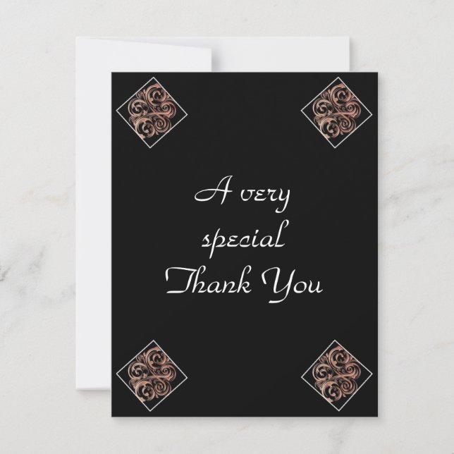 Personalized Wedding Thank You cards 2 sided (Front)