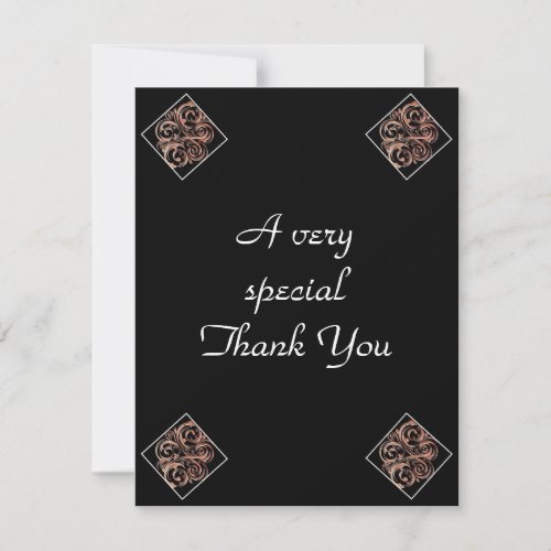 Personalized Wedding Thank You cards 2 sided