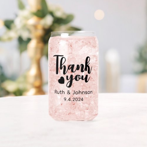  Personalized Wedding Thank You Favors Can Glass