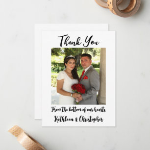 Personalized Wedding Thank You Note Cards