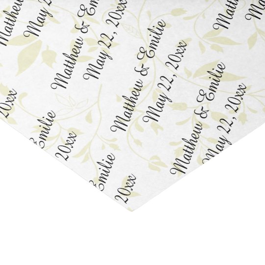 personalized wedding tissue paper