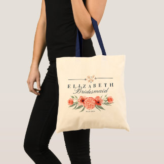 Personalized Wedding Tote - Botanicals & Floral Bag