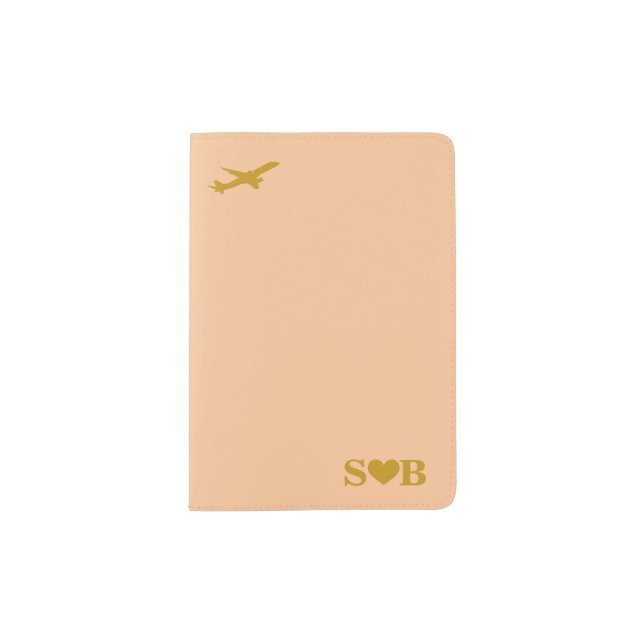 Personalized Wedding Travel Gift Couples Gift Passport Holder (Front)