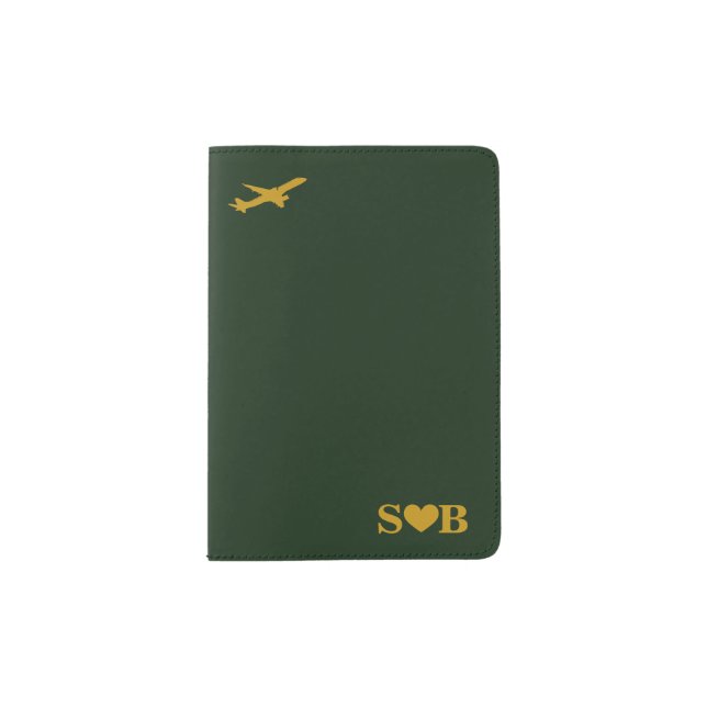 Personalized Wedding Travel Gift Couples Gift Passport Holder (Front)