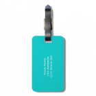 Personalized wedding travel luggage tag for bride