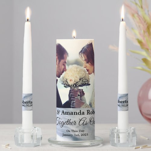 Personalized Wedding Unity Candle Set