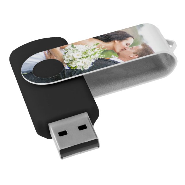 Personalized Wedding USB Drives (Angled)