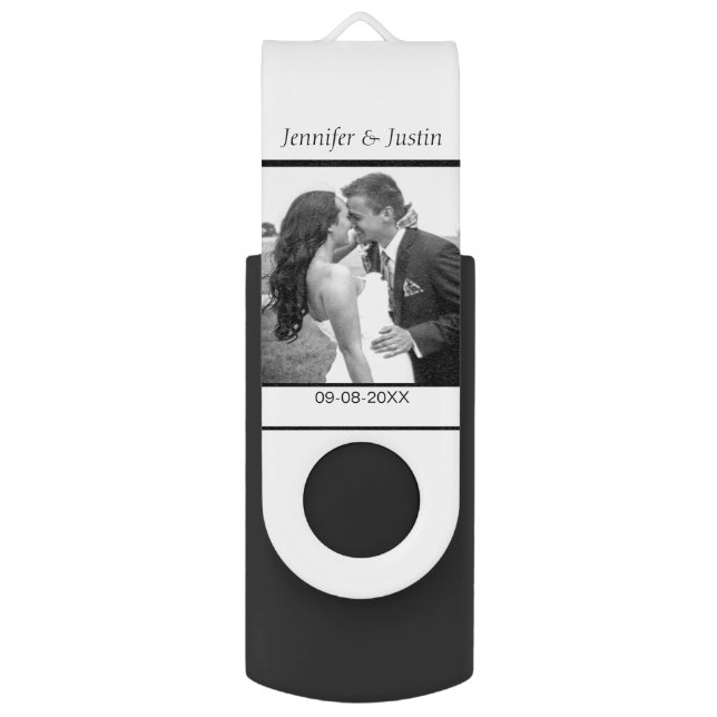 Personalized Wedding USB Drives  - Classic (Front Vertical)