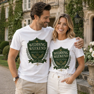 Personalized Wedding Weekend Social T-Shirt