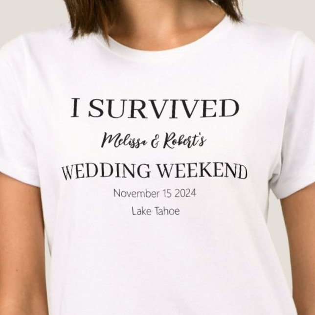 Personalized Wedding Weekend T-Shirt (Personalized Wedding Weekend T-Shirt)