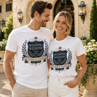 Personalized Wedding Weekend T-Shirt