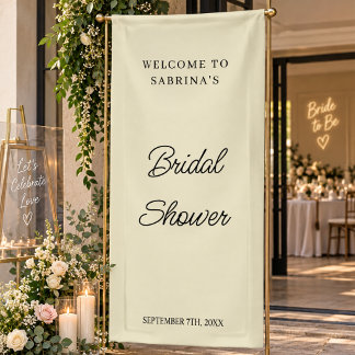 Personalized Wedding Welcome Banner Bridal Shower