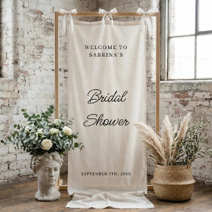 Personalized Wedding Welcome Bridal Shower Engaged Banner