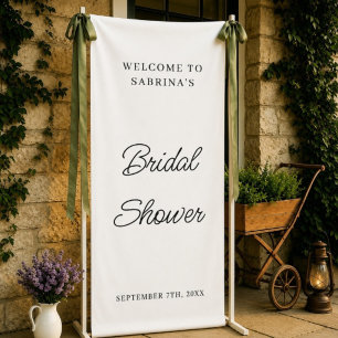 Personalized Wedding Welcome Bridal Shower Engaged Banner