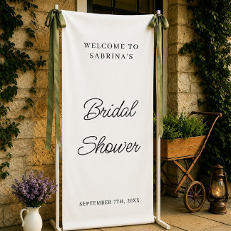 Personalized Wedding Welcome Bridal Shower Engaged Banner