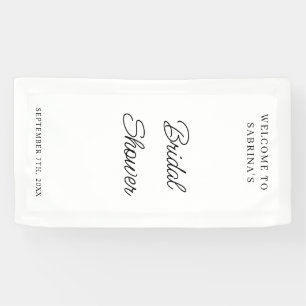 Personalized Wedding Welcome Bridal Shower Engaged Banner