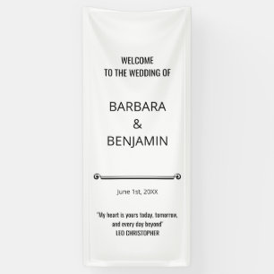 Personalized Wedding Welcome Custom Wedding Party Banner