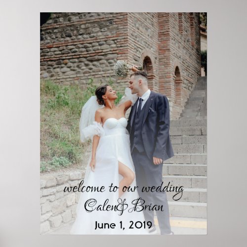 Personalized Wedding Welcome Sign