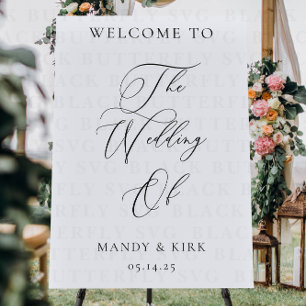 Personalized Wedding Welcome Sign 24x36