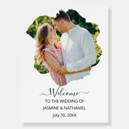 Personalized Wedding Welcome Sign With Image Part
