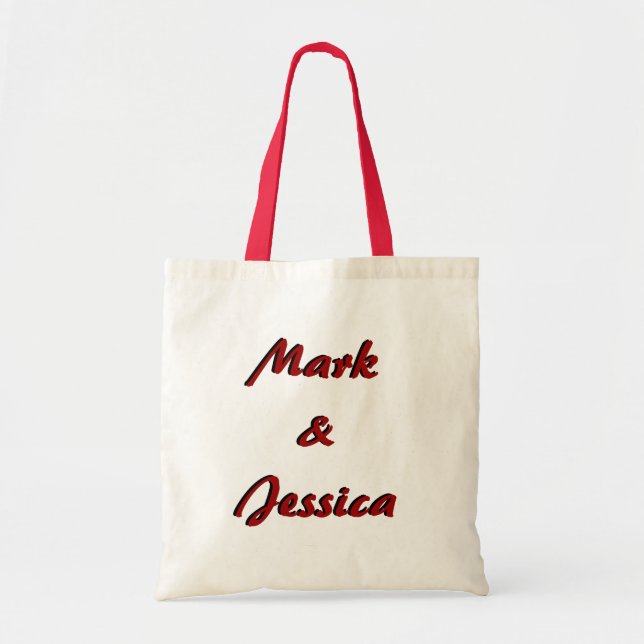 Personalized Wedding Welcome Tote Bag (Front)
