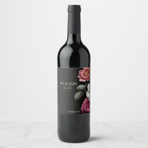 Personalized Wedding Wine Label