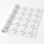 Personalized Wedding Wrapping Paper<br><div class="desc">This wrapping paper features the names of the bride and groom for a truly special touch.</div>