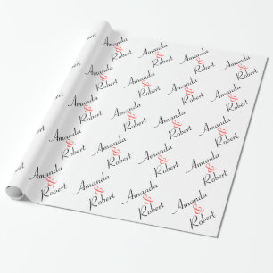 Personalized Wedding Wrapping Paper