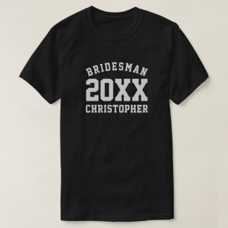 Personalized Wedding Year Bridesman T-Shirt
