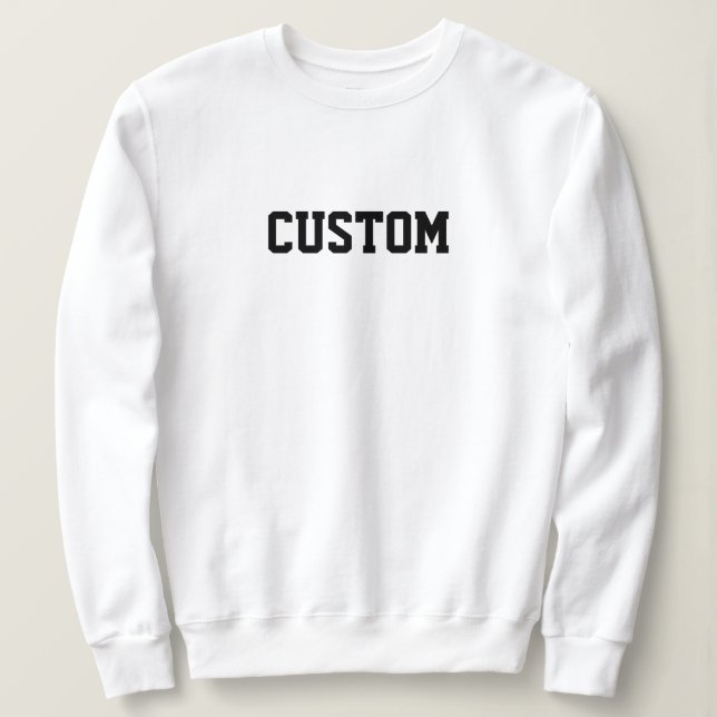 Personalized Weddings Vintage Minimalist Custom Sweatshirt (Design Front)