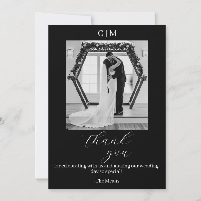 Personalized WeddingThank You Card (Front)