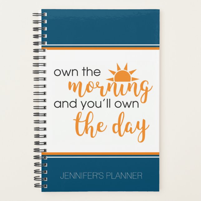 Personalized Weekly/Monthly Planner - Spiral Bound (Front)