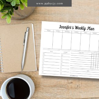 Personalized Weekly Planner with Meals