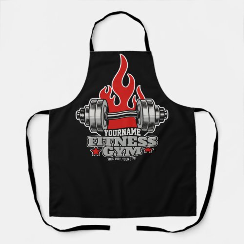 Personalized Weight Lifting Dumbbell Fitness Gym Apron