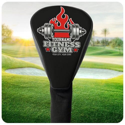 Personalized Weight Lifting Dumbbell Fitness Gym Golf Head Cover